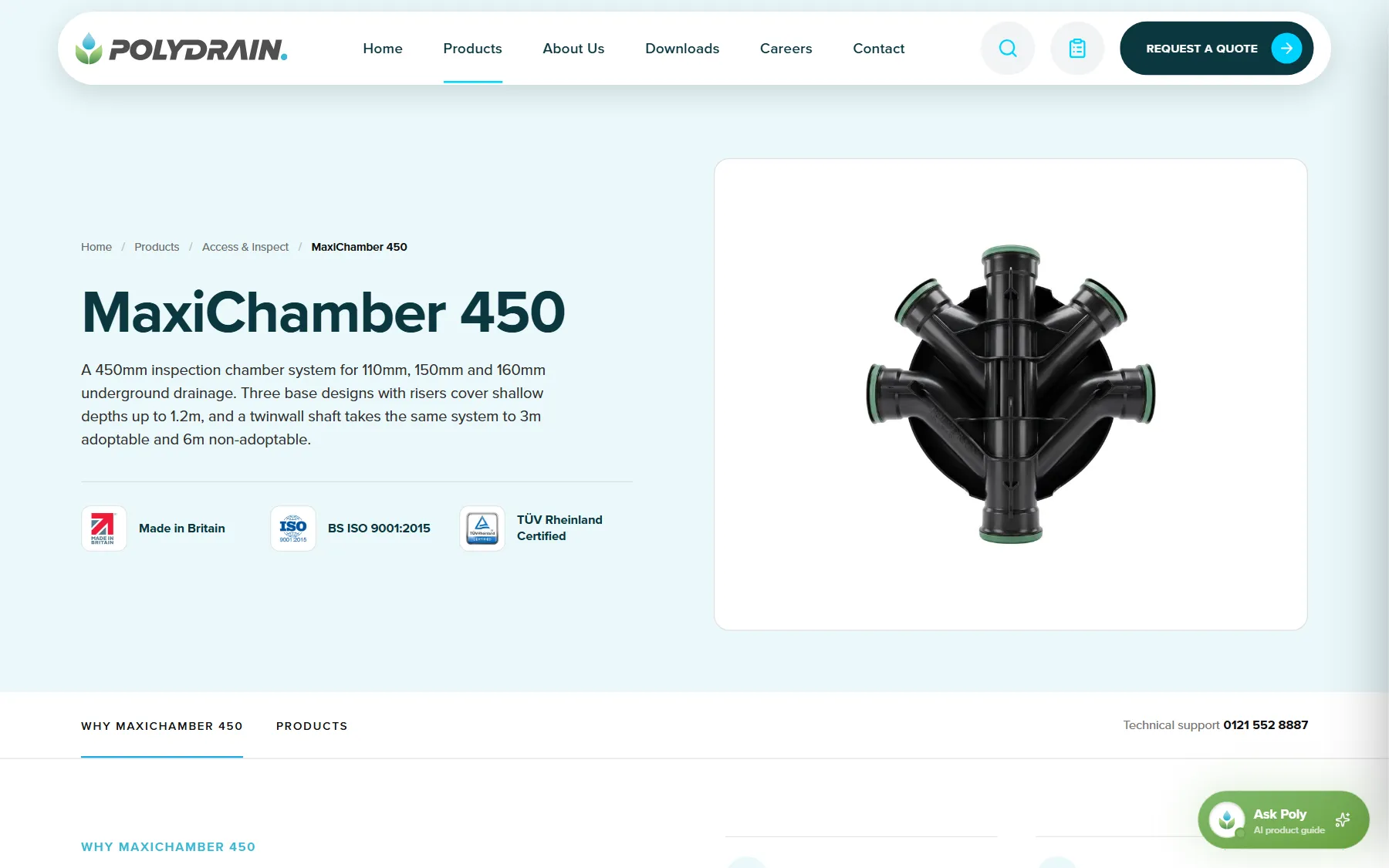 The MaxiChamber 450 product page